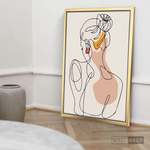 Cargar imagen en el visor de la galería, Cuadro Mujer Line Art