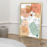 Cargar imagen en el visor de la galería, Cuadro Face Line Mujeres