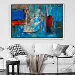 Cargar imagen en el visor de la galería, Arte Abstracto Profundidad Azul