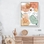 Cargar imagen en el visor de la galería, Cuadro Face Line Mujeres