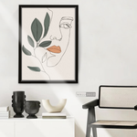 Cargar imagen en el visor de la galería, Cuadro Face Line Botánico