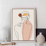 Cargar imagen en el visor de la galería, Cuadro Mujer Line Art Dos