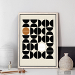 Cargar imagen en el visor de la galería, Cuadro Minimalista Geométrico Café