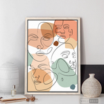 Cargar imagen en el visor de la galería, Cuadro Face Line Mujeres