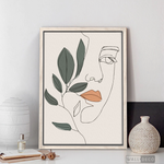 Cargar imagen en el visor de la galería, Cuadro Face Line Botánico