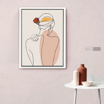 Cargar imagen en el visor de la galería, Cuadro Mujer Line Art Dos