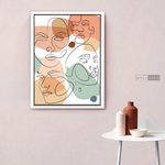 Cargar imagen en el visor de la galería, Cuadro Face Line Mujeres