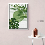 Cargar imagen en el visor de la galería, Cuadro Botánico Monstera Palma