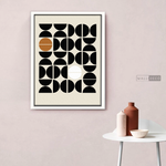 Cargar imagen en el visor de la galería, Cuadro Minimalista Geométrico Café