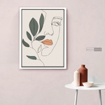 Cargar imagen en el visor de la galería, Cuadro Face Line Botánico