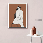 Cargar imagen en el visor de la galería, Cuadro Minimalista Figura Humana Dos