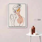 Cargar imagen en el visor de la galería, Cuadro Mujer Line Art