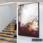 Cargar imagen en el visor de la galería, Arte Pintado a Mano Entre Luz y Rosa Vertical