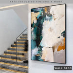 Cargar imagen en el visor de la galería, Arte Pintado a Mano Esmeralda Vertical