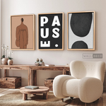 Cargar imagen en el visor de la galería, Tríptico Minimalista Latte