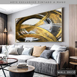 Cargar imagen en el visor de la galería, Arte Pintado a Mano Aura de Abundancia Horizontal