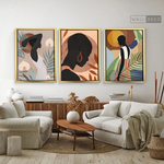 Cargar imagen en el visor de la galería, Tríptico Mujeres Afro