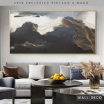 Cargar imagen en el visor de la galería, Arte Pintado a Mano Ritmo Nocturno Horizontal