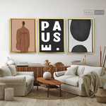 Cargar imagen en el visor de la galería, Tríptico Minimalista Latte