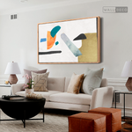 Cargar imagen en el visor de la galería, Cuadro Abstracto Minimalista Simetria Lineal