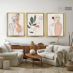 Cargar imagen en el visor de la galería, Tríptico Madame Line Art