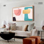 Cargar imagen en el visor de la galería, Cuadro Abstracto Minimalista Negativo en color