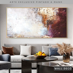 Cargar imagen en el visor de la galería, Arte Pintado a Mano Entre Luz y Rosa Horizontal