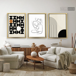 Cargar imagen en el visor de la galería, Tríptico Minimalista Geométrico Female