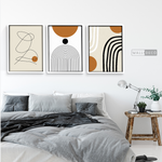 Cargar imagen en el visor de la galería, Tríptico Minimalista Mostaza