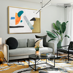 Cargar imagen en el visor de la galería, Cuadro Abstracto Minimalista Simetria Lineal