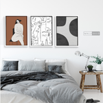 Cargar imagen en el visor de la galería, Tríptico Minimalista Brunette