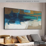 Cargar imagen en el visor de la galería, Arte Pintado a Mano Estuario Magno Horizontal