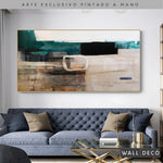 Cargar imagen en el visor de la galería, Arte Pintado a Mano Utopia Horizontal