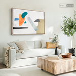 Cargar imagen en el visor de la galería, Cuadro Abstracto Minimalista Simetria Lineal