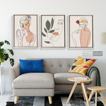 Cargar imagen en el visor de la galería, Tríptico Madame Line Art