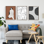 Cargar imagen en el visor de la galería, Tríptico Minimalista Brunette