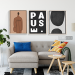 Cargar imagen en el visor de la galería, Tríptico Minimalista Latte