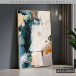 Cargar imagen en el visor de la galería, Arte Pintado a Mano Esmeralda Vertical