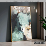 Cargar imagen en el visor de la galería, Arte Pintado a Mano Luz Verde Vertical