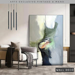 Cargar imagen en el visor de la galería, Arte Pintado a Mano Pensamiento Musical Vertical