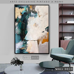 Cargar imagen en el visor de la galería, Arte Pintado a Mano Esmeralda Vertical