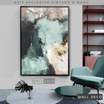 Cargar imagen en el visor de la galería, Arte Pintado a Mano Luz Verde Vertical