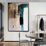 Cargar imagen en el visor de la galería, Arte Pintado a Mano Utopia Vertical