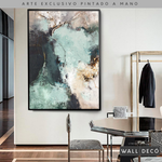 Cargar imagen en el visor de la galería, Arte Pintado a Mano Luz Verde Vertical