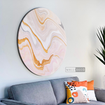 Cargar imagen en el visor de la galería, Cuadro Circular Fluido Flamenco