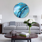 Cargar imagen en el visor de la galería, Cuadro Circular Fluido Calaíta