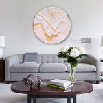 Cargar imagen en el visor de la galería, Cuadro Circular Fluido Flamenco