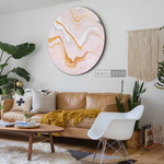 Cargar imagen en el visor de la galería, Cuadro Circular Fluido Flamenco