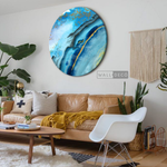 Cargar imagen en el visor de la galería, Cuadro Circular Fluido Calaíta