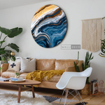 Cargar imagen en el visor de la galería, Cuadro Circular Fluido Petroleo